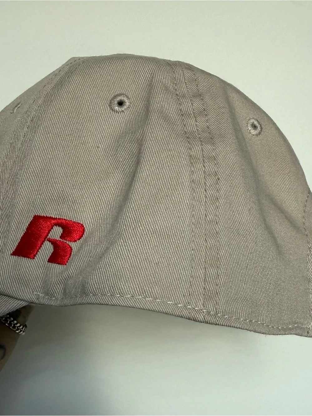 Russell Athletic Beige Nebraska Huskers Cap with Red Embroidery